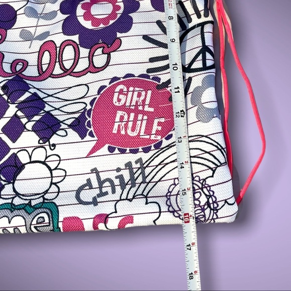 Handmade String Bag Durable Zipper Pocket Tote Backpack - Picture 14 of 16